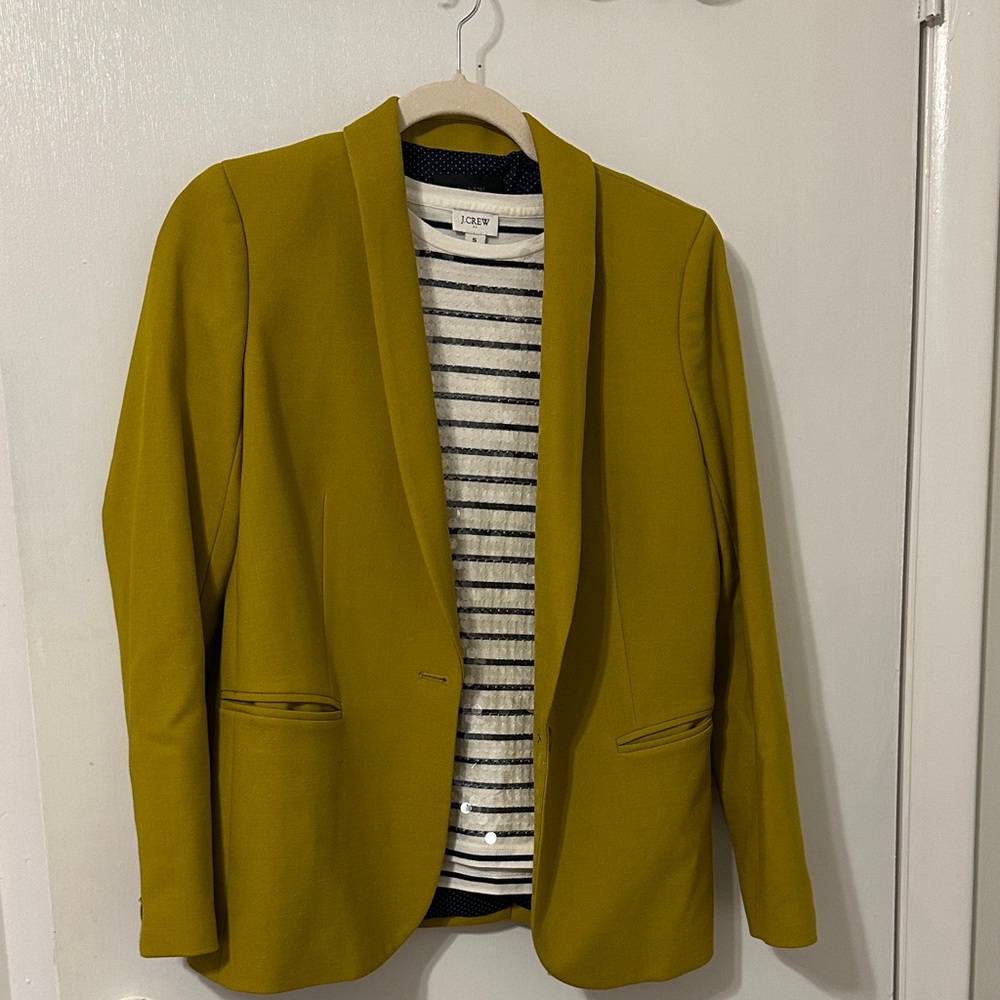 J. Crew Women's Blazer in Mustard Yellow